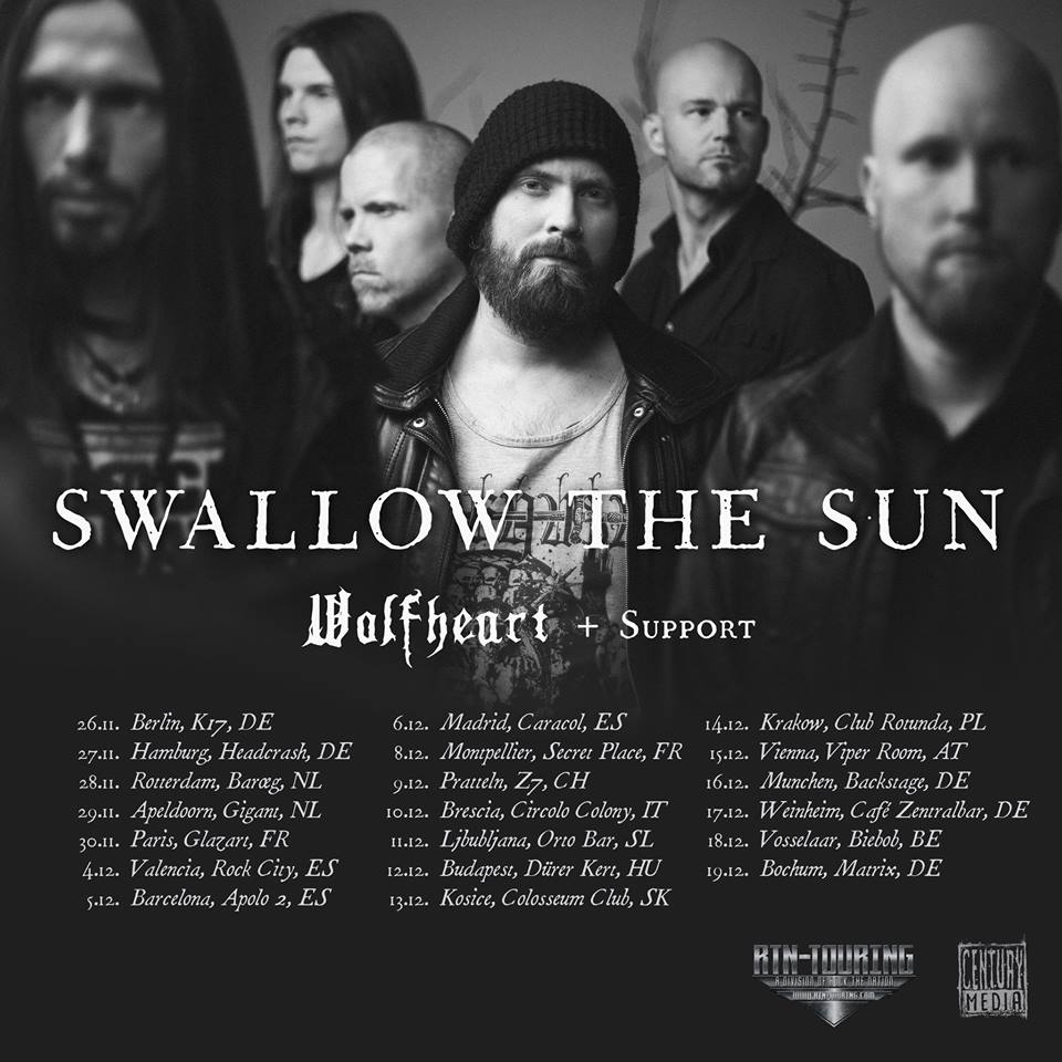 Swallow The Sun & Wolfheart: Nordmänner auf Europa-Tour!