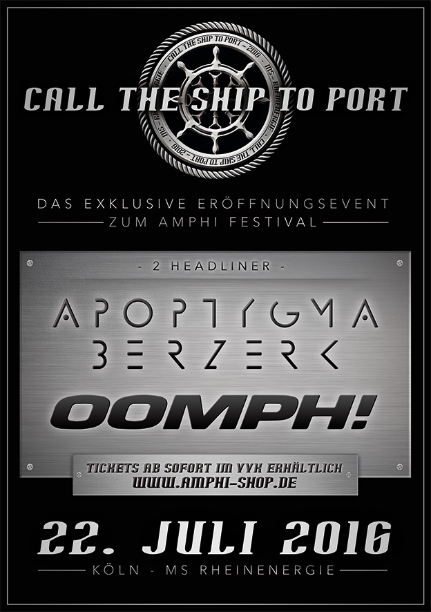 Call The Ship To Port 2016 mit APOP und OOMPH!