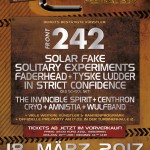 VII. E-Tropolis-Festival 2017: Front 242 sind Headliner!
