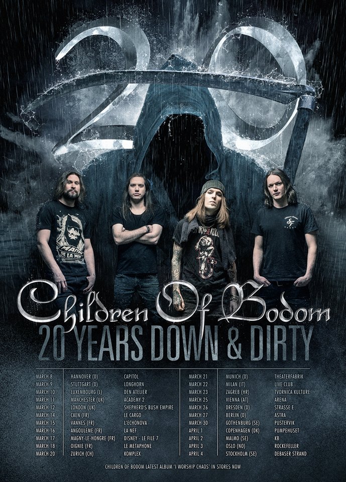 Children Of Bodom kündigen Jubiläumstour für 2017 an!