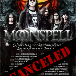 Tourabsage: Moonspell reisen nicht nach Latein-Amerika!